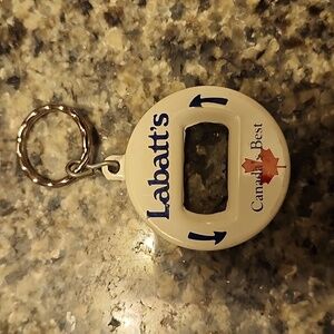 Vintage Bev Key Labatt's Keychain Bottle Opener